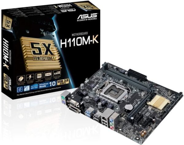 61-5l7zqyPL._AC_SL1000_ ASUS H110M-K Micro ATX Motherboard Review Best for Budget Builds and Reliability