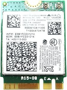 Intel Dual Band Wireless-AC 7260 WiFi Card Review for Lenovo Chromebooks