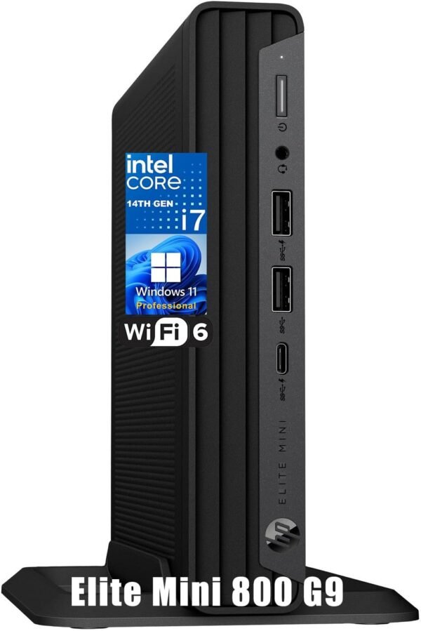 61MXQlhOhcL._AC_SL1500_-1 HP Elite Mini 800 G9 Business Desktop Computer, 14th Gen Intel 20-Core i7-14700 up to 5.4GHz, 32GB DDR5 RAM, 1TB PCIe SSD, WiFi 6, Bluetooth, Type-C, Keyboard and Mouse, Windows 11 Pro, AZ-XUT