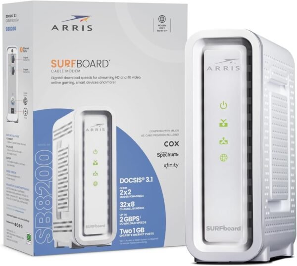 61el2GRg-ZL._AC_SL1300_ ARRIS SB8200 Cable Modem Review Fast and Reliable DOCSIS 3.1 Performance