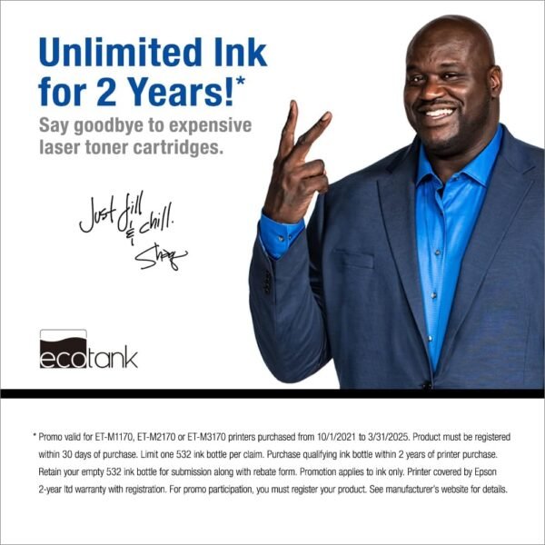 61u1QP4d2uL._AC_SL1000_ Epson EcoTank ET-M1170 wireless monochrome printer review for office efficiency and savings