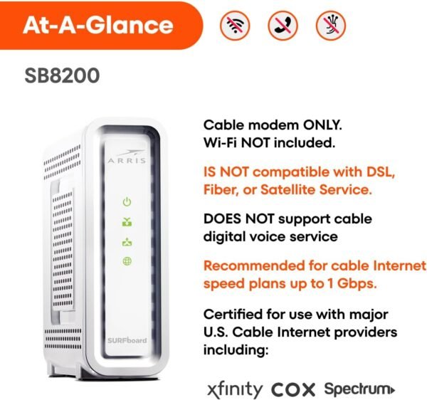 61vXw0bWWrL._AC_SL1300_ ARRIS SB8200 Cable Modem Review Fast and Reliable DOCSIS 3.1 Performance