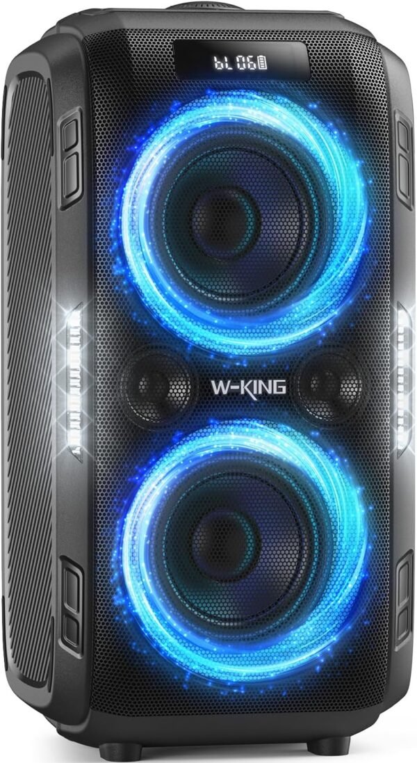 718pAzutKmL._AC_SL1500_ W-KING T9 Pro Bluetooth Speaker Review Loudest Party Sound with Bass and Portability