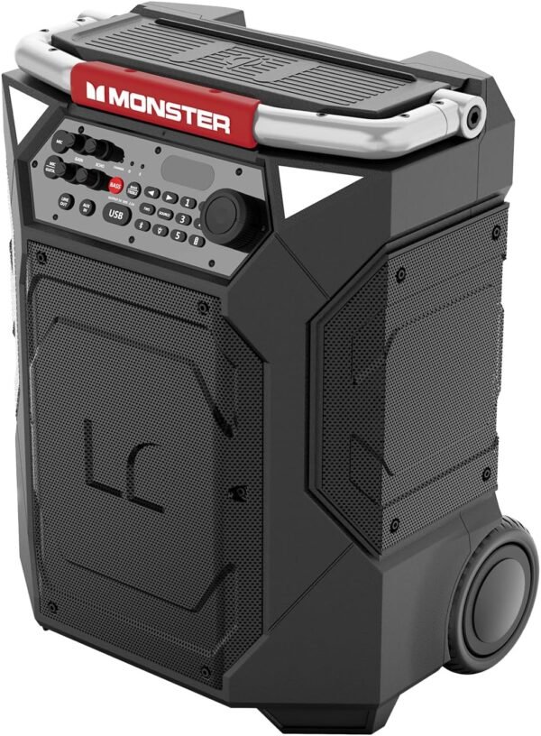 71GLmoiSC5L._AC_SL1500_ Monster Rockin' Roller 360 Portable Bluetooth Speaker review with 240W sound and 100-hour battery