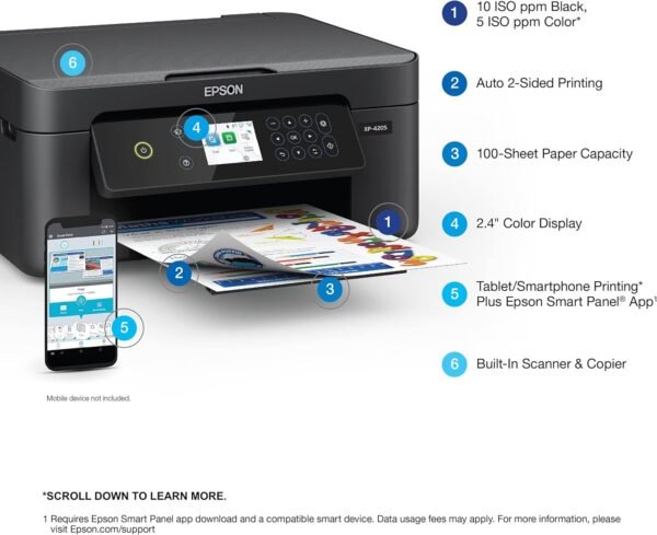 71Og0wx4CpL._AC_SL1500_ Epson XP-4205 Expression Home Inkjet Printer review versatile all-in-one wireless solution