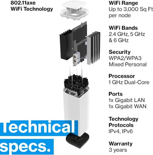 71QLJnYYxL._AC_SL1500_ Linksys Velop Pro 6E WiFi Mesh System review covering performance and whole home coverage