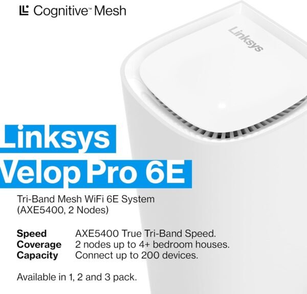 71hpFieohsL._AC_SL1500_ Linksys Velop Pro 6E WiFi Mesh System review covering performance and whole home coverage