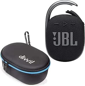 71l9yDvbfLL.__AC_SX300_SY300_QL70_ML2_ JBL Clip 4 Portable Bluetooth Speaker review with divvi Protective Hardshell Case bundle