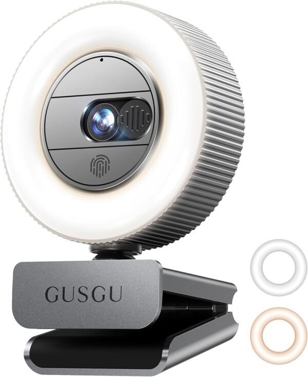 71xSu2lZH8L._AC_SL1500_ GUSGU G910 2K Quad HD Webcam Review with Microphone, Light, and Privacy Cover
