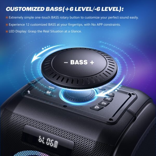 81Az1umZiHL._AC_SL1500_ W-KING T9 Pro Bluetooth Speaker Review Loudest Party Sound with Bass and Portability