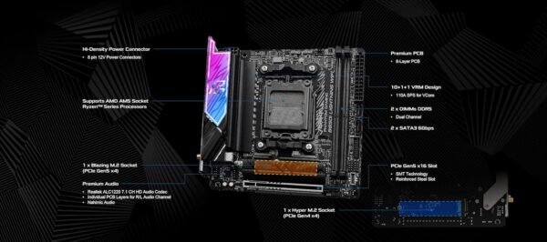 81T1snpLsZL._AC_SL1500_ ASRock B850i Lightning WiFi 6E Motherboard review for AMD Ryzen builds