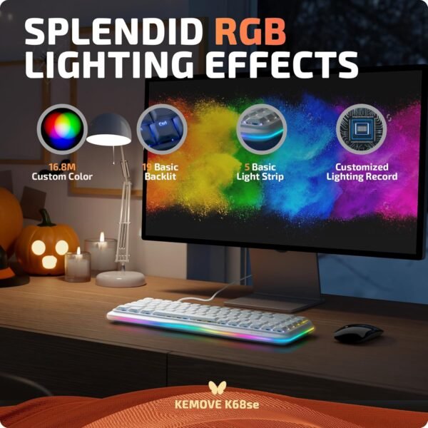 KEMOVE K68se RGB Gaming Mechanical Keyboard Review Compact Design and Smooth Performance