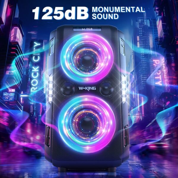 81ra1eyylKL._AC_SL1500_ W-KING T9 Pro Bluetooth Speaker Review Loudest Party Sound with Bass and Portability
