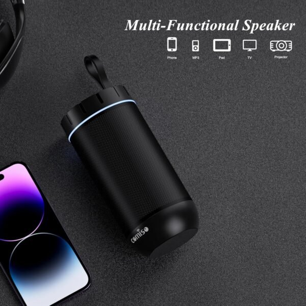 81mKJNeRNL._AC_SL1500_ Comiso Bluetooth Speaker X26 review portable waterproof speaker with 360° sound and 24H playtime
